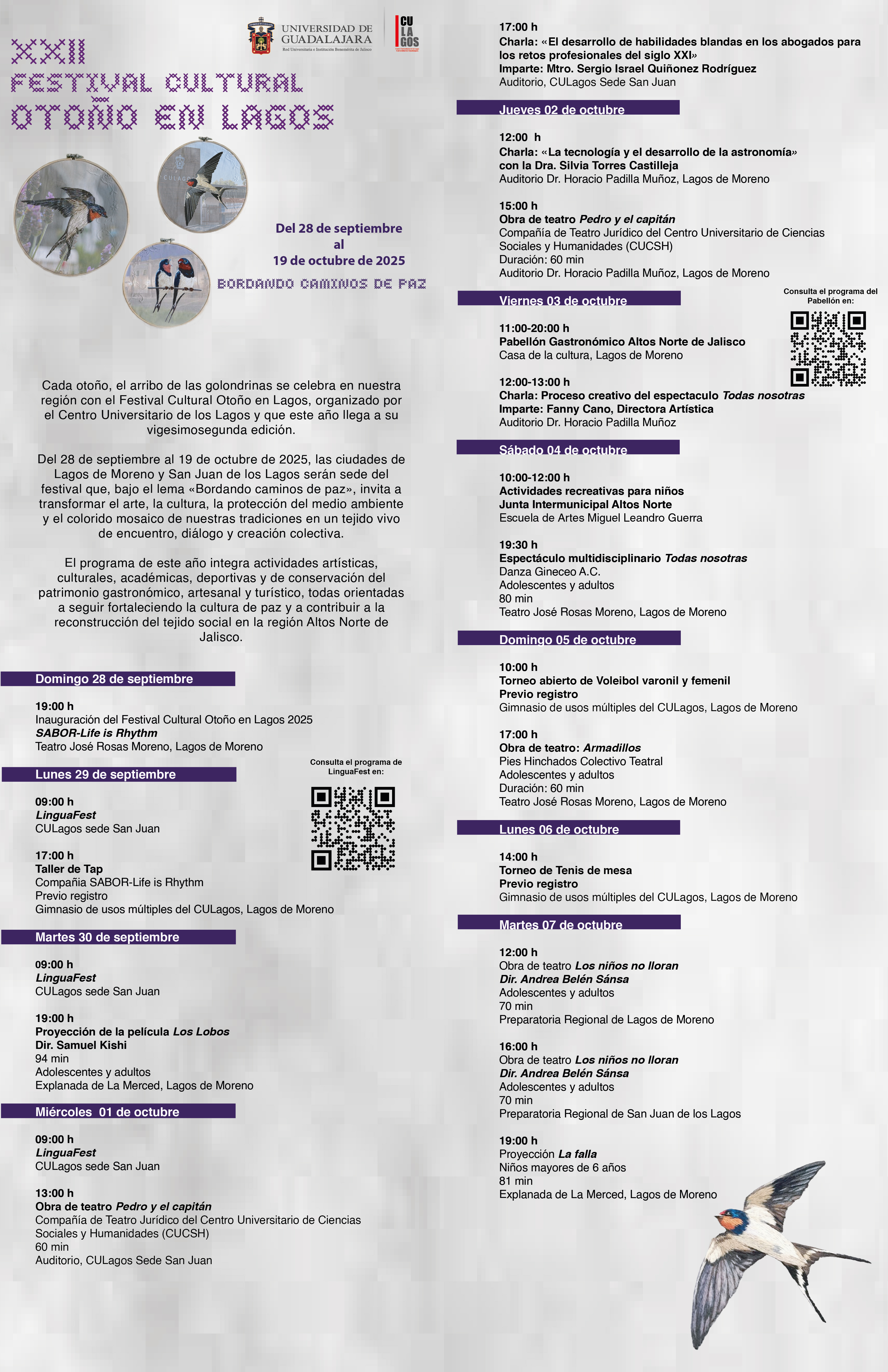 Programa - XXII Festival Cultural Otoño en Lagos